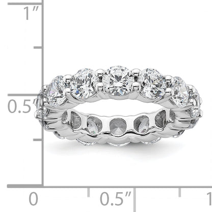 4.0 Ct. Natural Diamond Womens Eternity Anniversary Wedding Band Ring in 14k White Gold