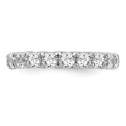 Solid Real 14K White Gold SI2-I1(H/I) UPRG Eternity Wedding Band Ring