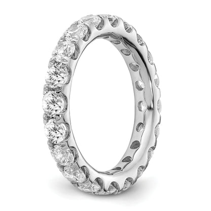 Solid Real 14K White Gold SI2-I1(H/I) UPRG Eternity Wedding Band Ring