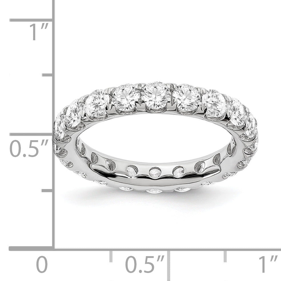 Solid Real 14K White Gold SI2-I1(H/I) UPRG Eternity Wedding Band Ring