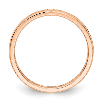 14k Rose Gold 1/2 Ct. Lab Grown Diamond VS/SI+ G+ Channel Set Eternity Band Ring
