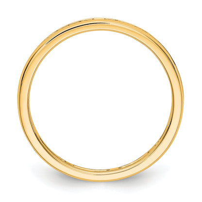 14k Yellow Gold 1/2 Ct. Lab Grown Diamond VS/SI+ G+ Channel Set Eternity Band Ring