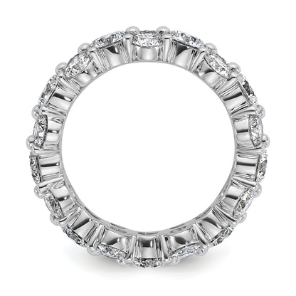 14K White Gold True Origin Lab Grown Diamond Vs Def 3 1/5 Carat Size 4 Eternity Band