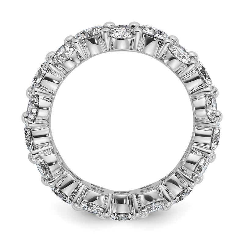 14K White Gold True Origin Lab Grown Diamond Vs Def 3 1/5 Carat Size 4 Eternity Band