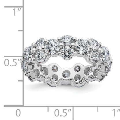 14K White Gold True Origin Lab Grown Diamond Vs Def 3 1/5 Carat Size 4 Eternity Band