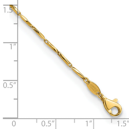 7.25 Inch 14K Polished Fancy Link 7.25In Bracelet