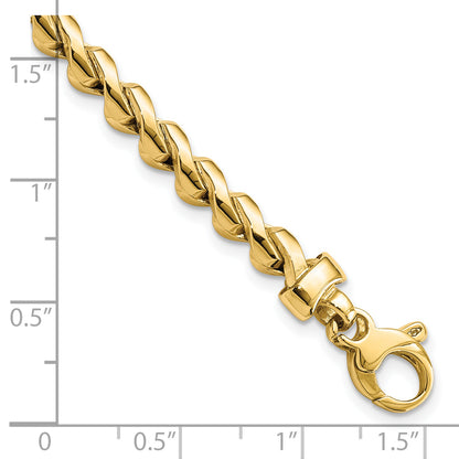 7.5 Inch 14K Polished Fancy Link Bracelet