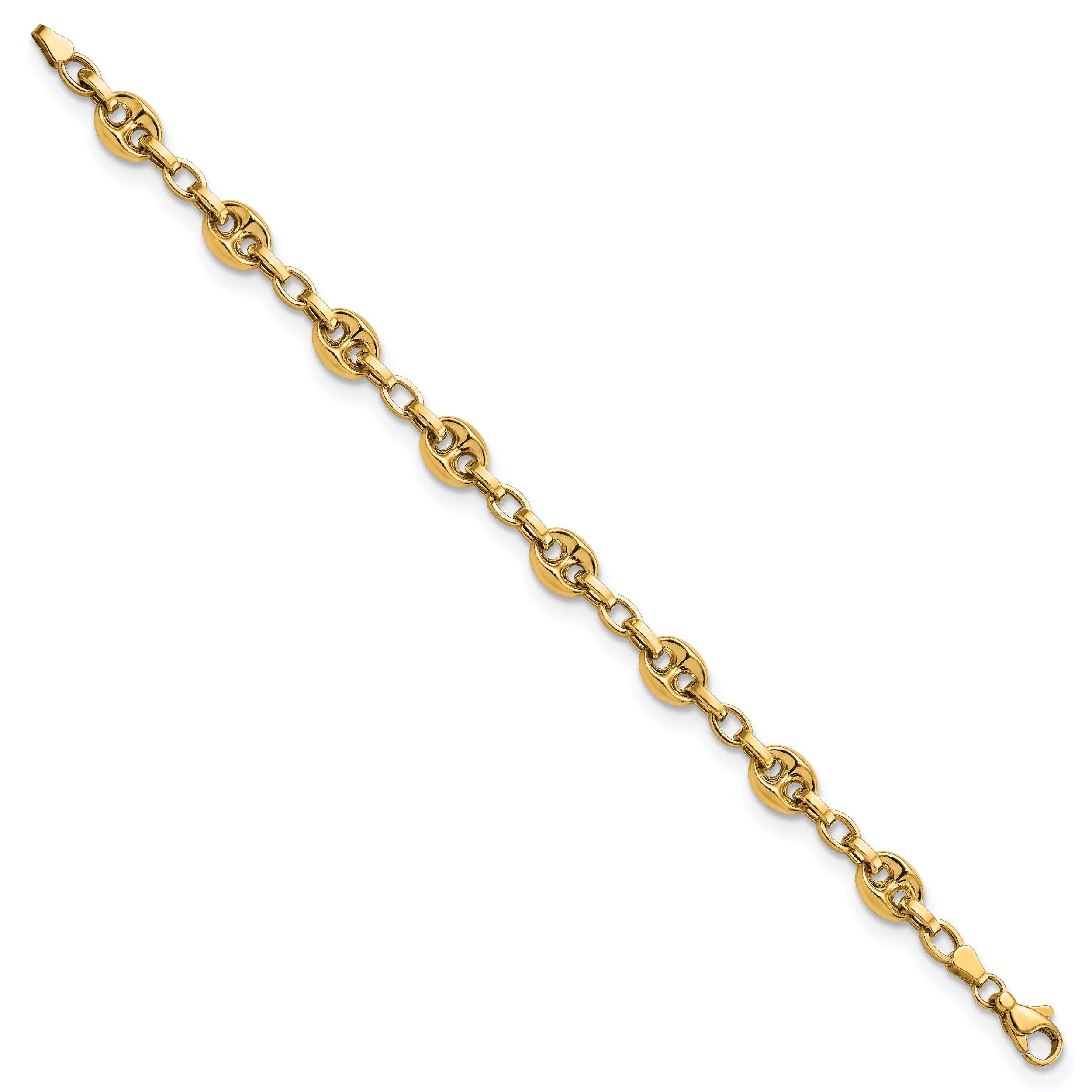 7.75 Inch 14K Polished Fancy Link 7.75In Bracelet