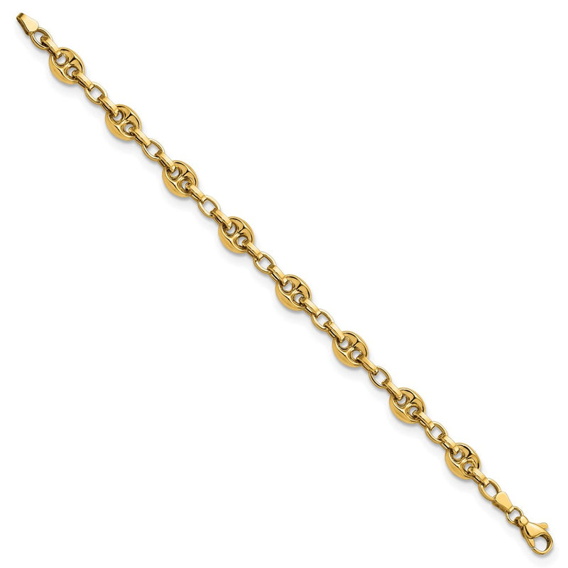 7.75 Inch 14K Polished Fancy Link 7.75In Bracelet