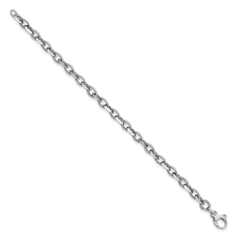 7.75 Inch 14K White Polished Fancy Link Bracelet