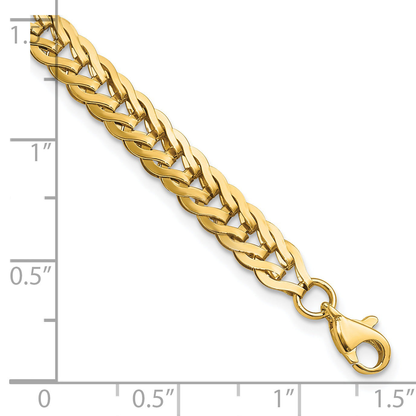 7.5 Inch 14K Polished Fancy Link 7.5In Bracelet