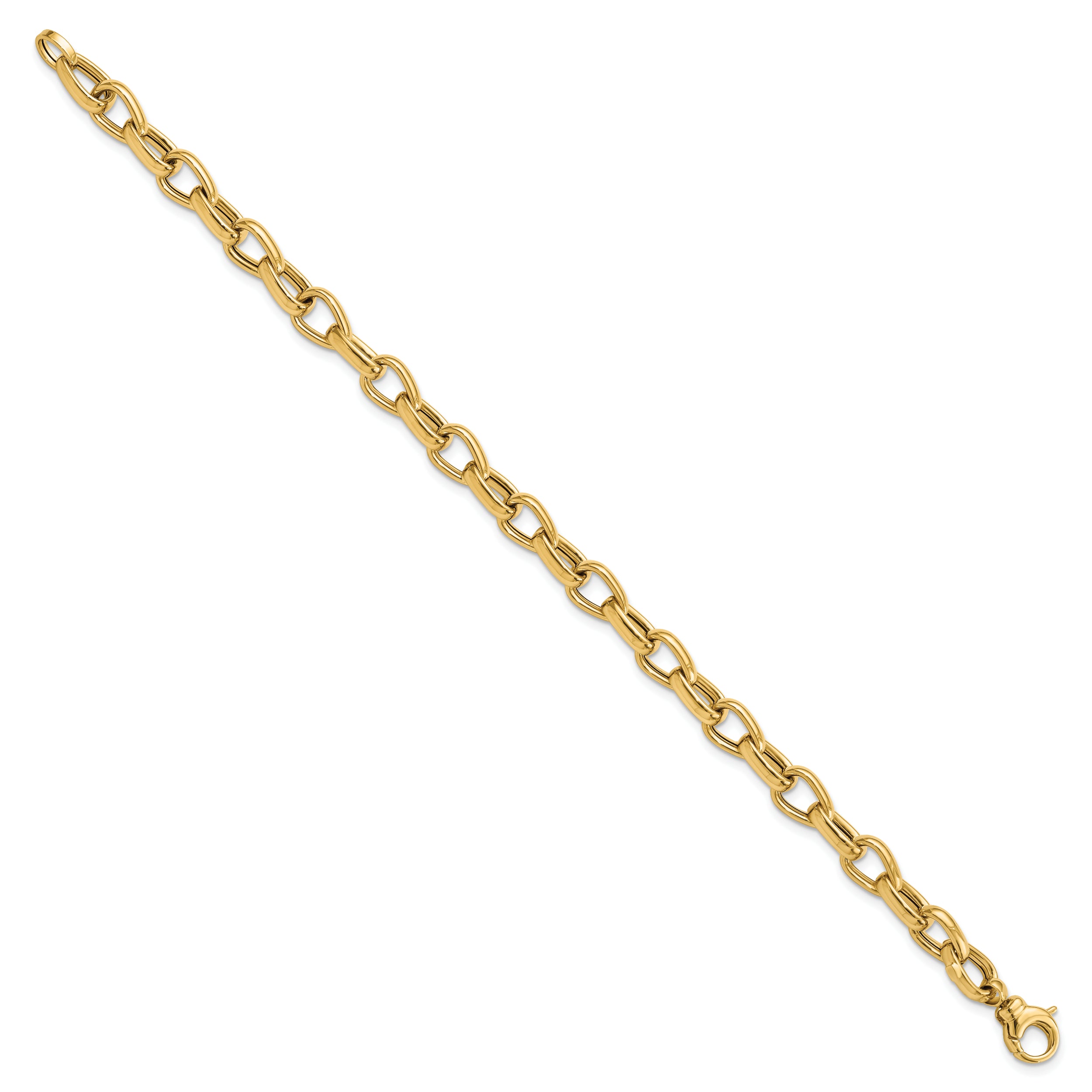 7.75 Inch 14K Polished Fancy Link Bracelet
