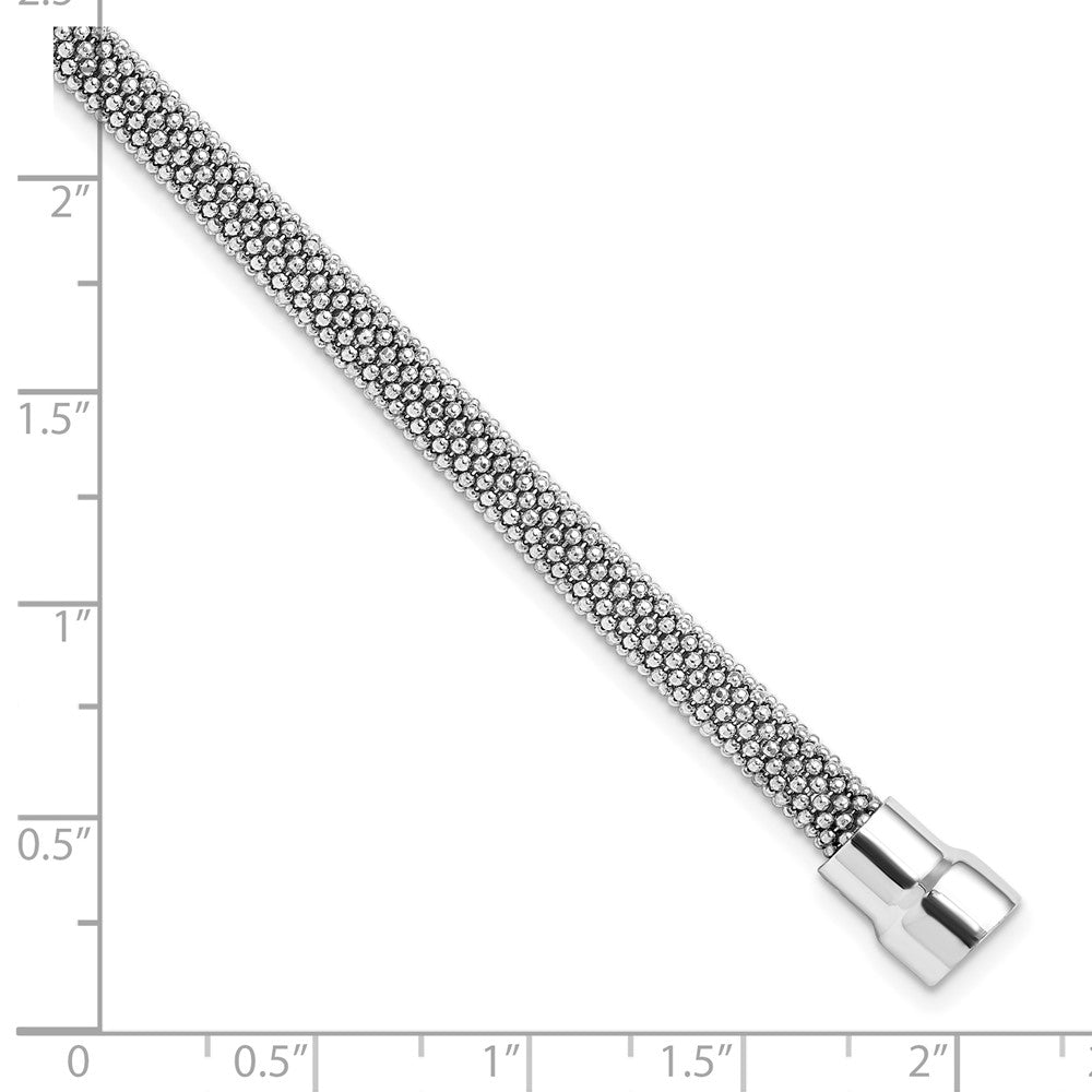 7.5 Inch Sterling Silver Magnetic Bracelet