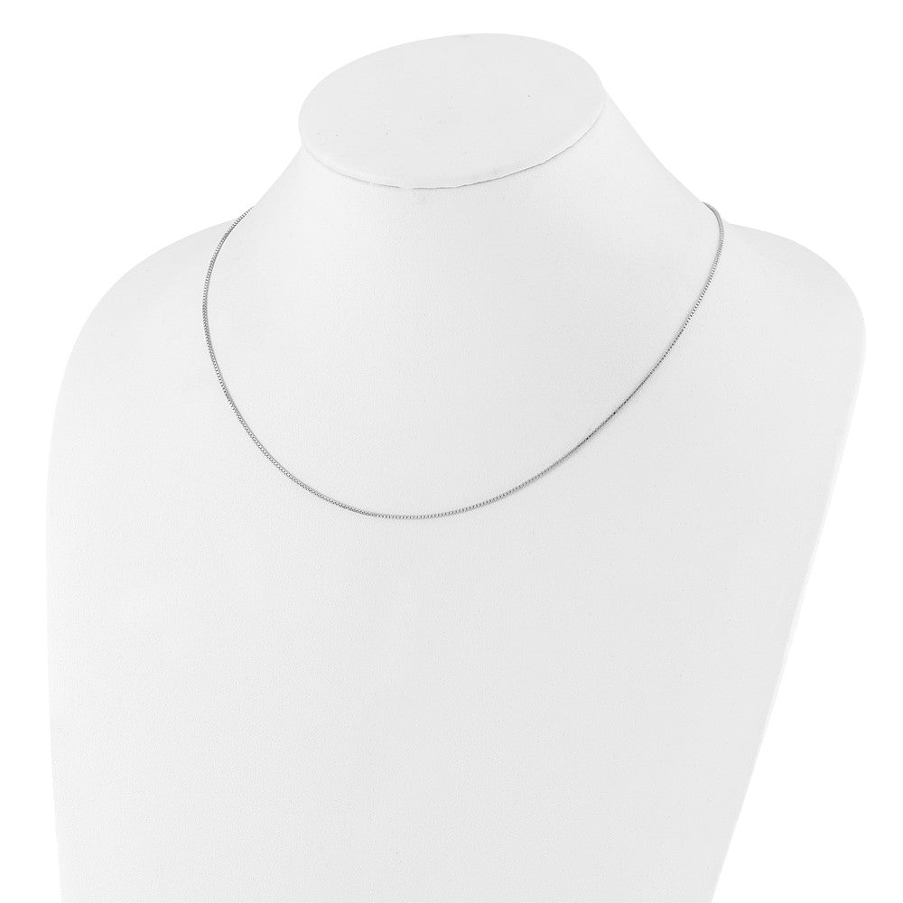 Sterling Silver Adjustable .95mm Box Chain Necklace