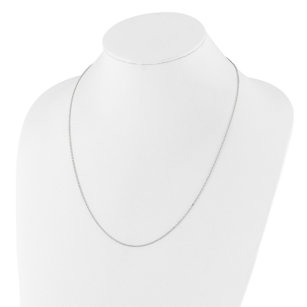Sterling Silver Adjustable 1.4mm Cable Chain Necklace