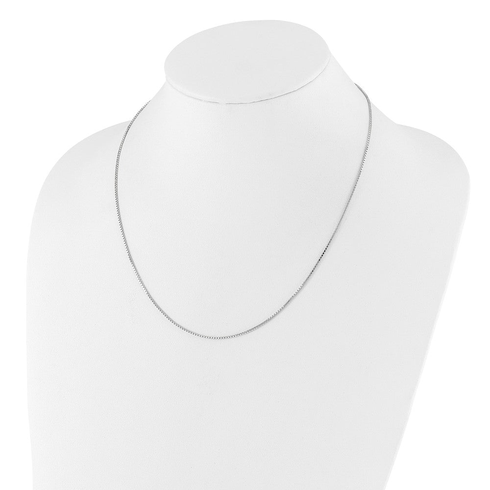 Sterling Silver Adjustable 1.1mm Box Chain Necklace