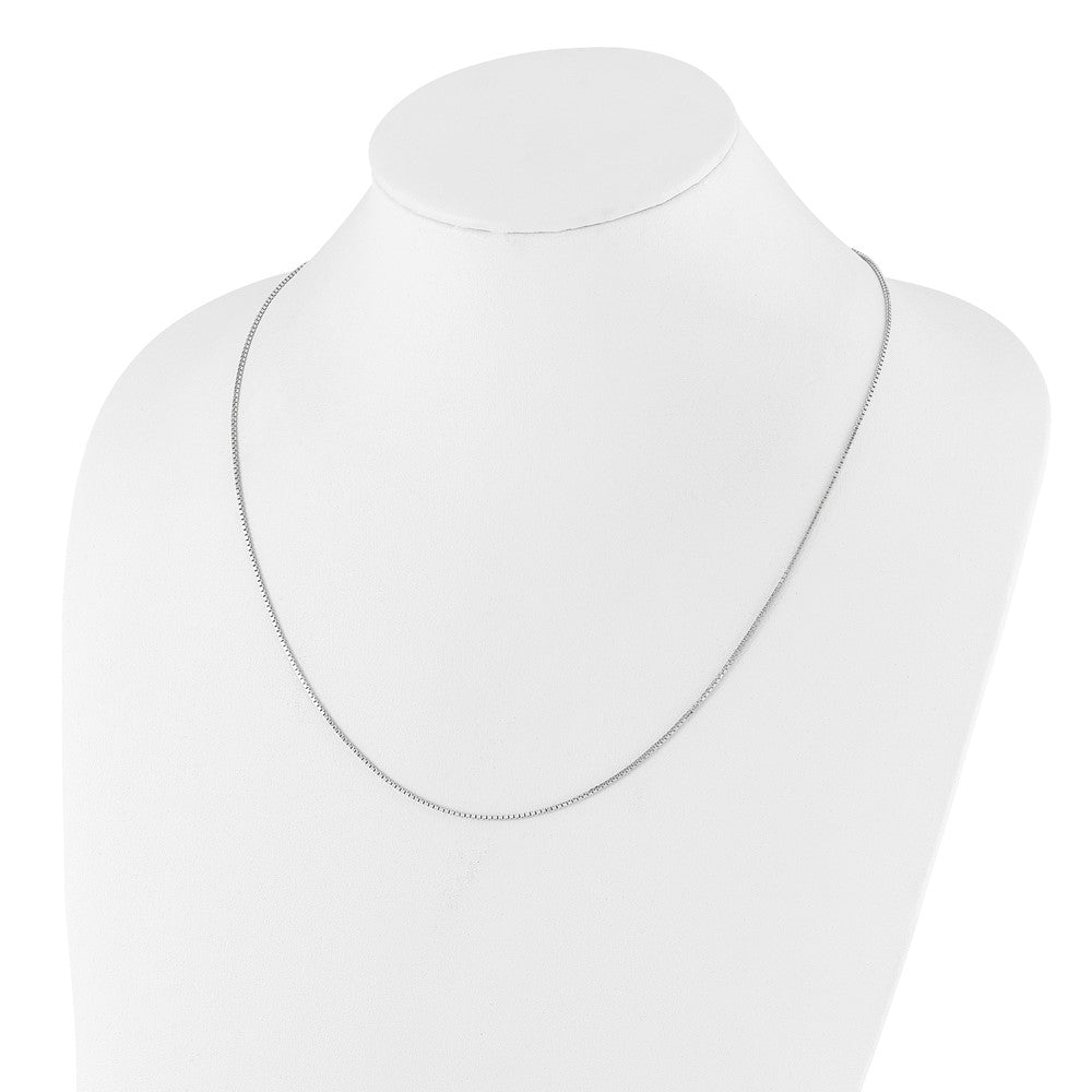 Sterling Silver Adjustable 1.1mm Box Chain Necklace