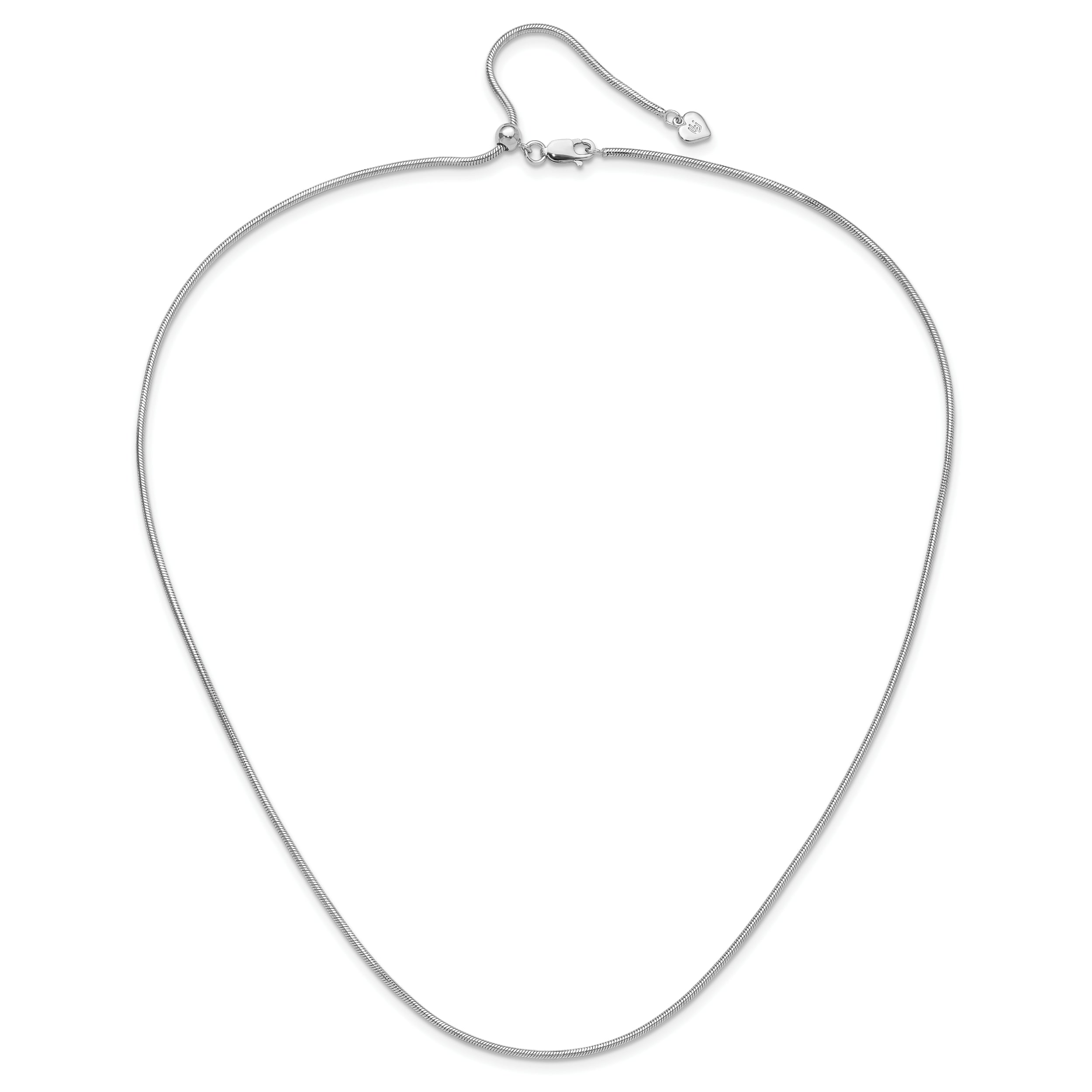 30 Inch Sterling Silver Adjustable 1.6mm Snake Chain