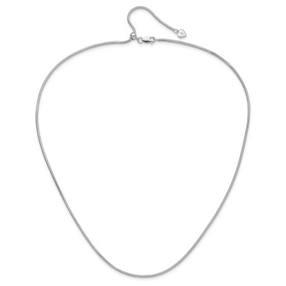 30 Inch Sterling Silver Adjustable 1.6mm Snake Chain