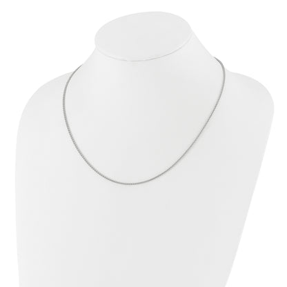 Sterling Silver Adjustable 1.6mm Spiga Chain Necklace