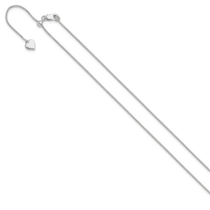 30 Inch Sterling Silver Adjustable .95mm Snake Chain