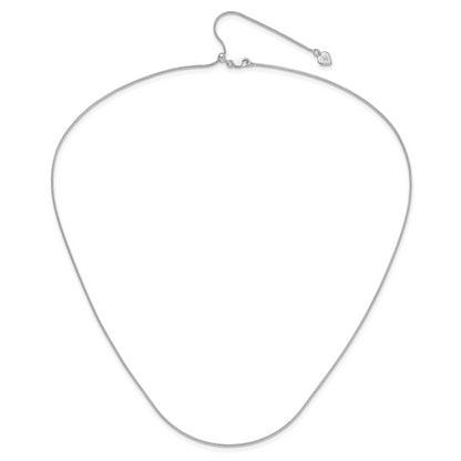 30 Inch Sterling Silver Adjustable .95mm Snake Chain