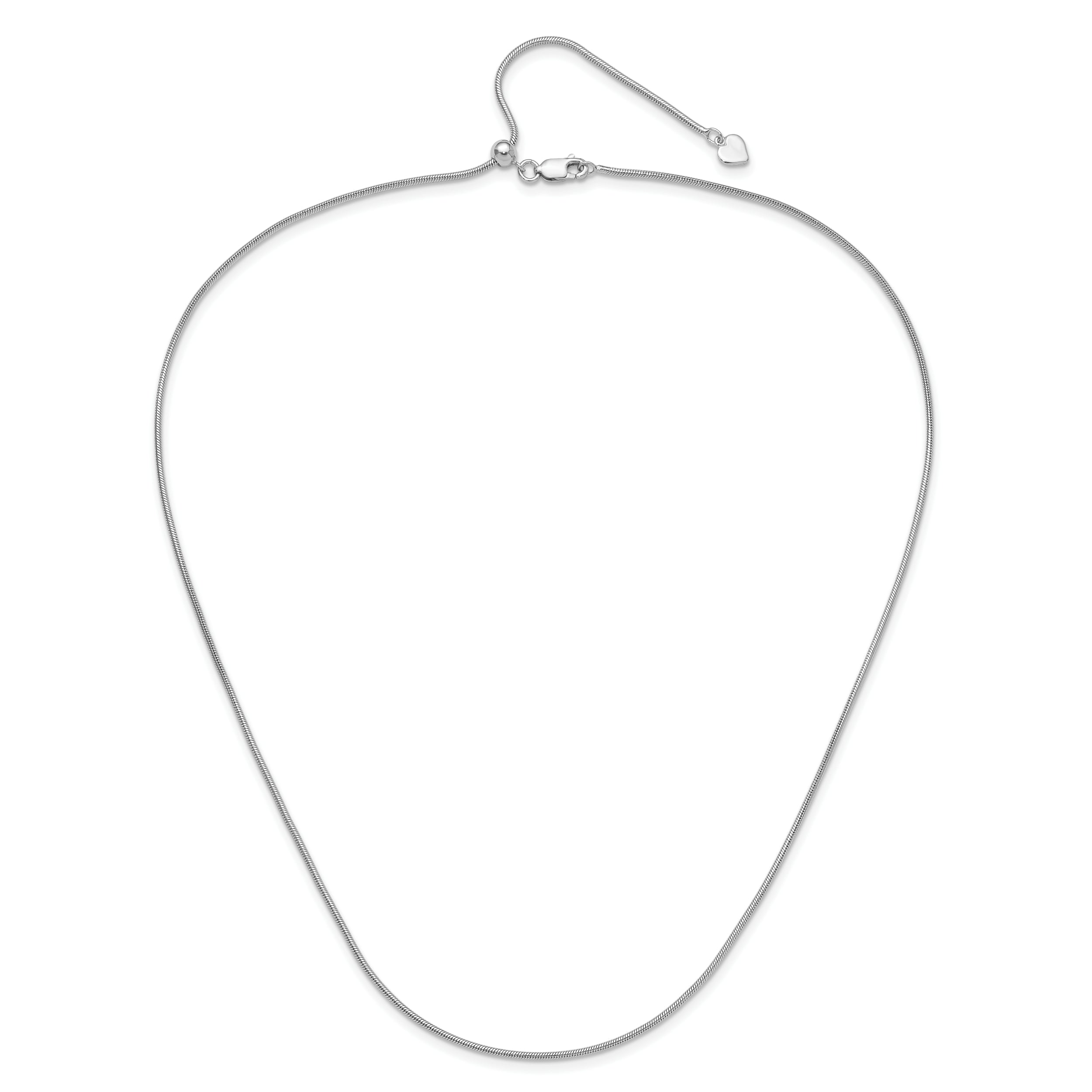 30 Inch Sterling Silver Adjustable 1.4mm Snake Chain
