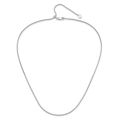 30 Inch Sterling Silver Adjustable 1.4mm Snake Chain