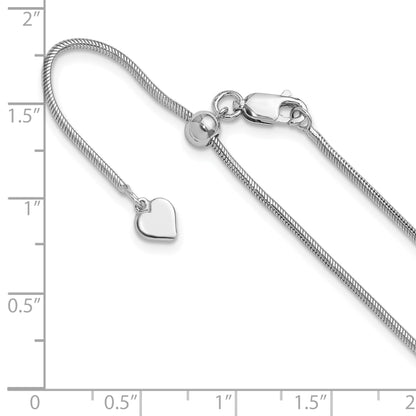 30 Inch Sterling Silver Adjustable 1.4mm Snake Chain