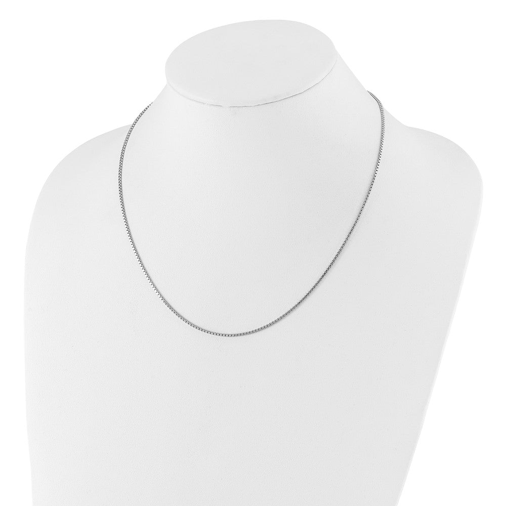 Sterling Silver Adjustable 1.3mm Box Chain Necklace