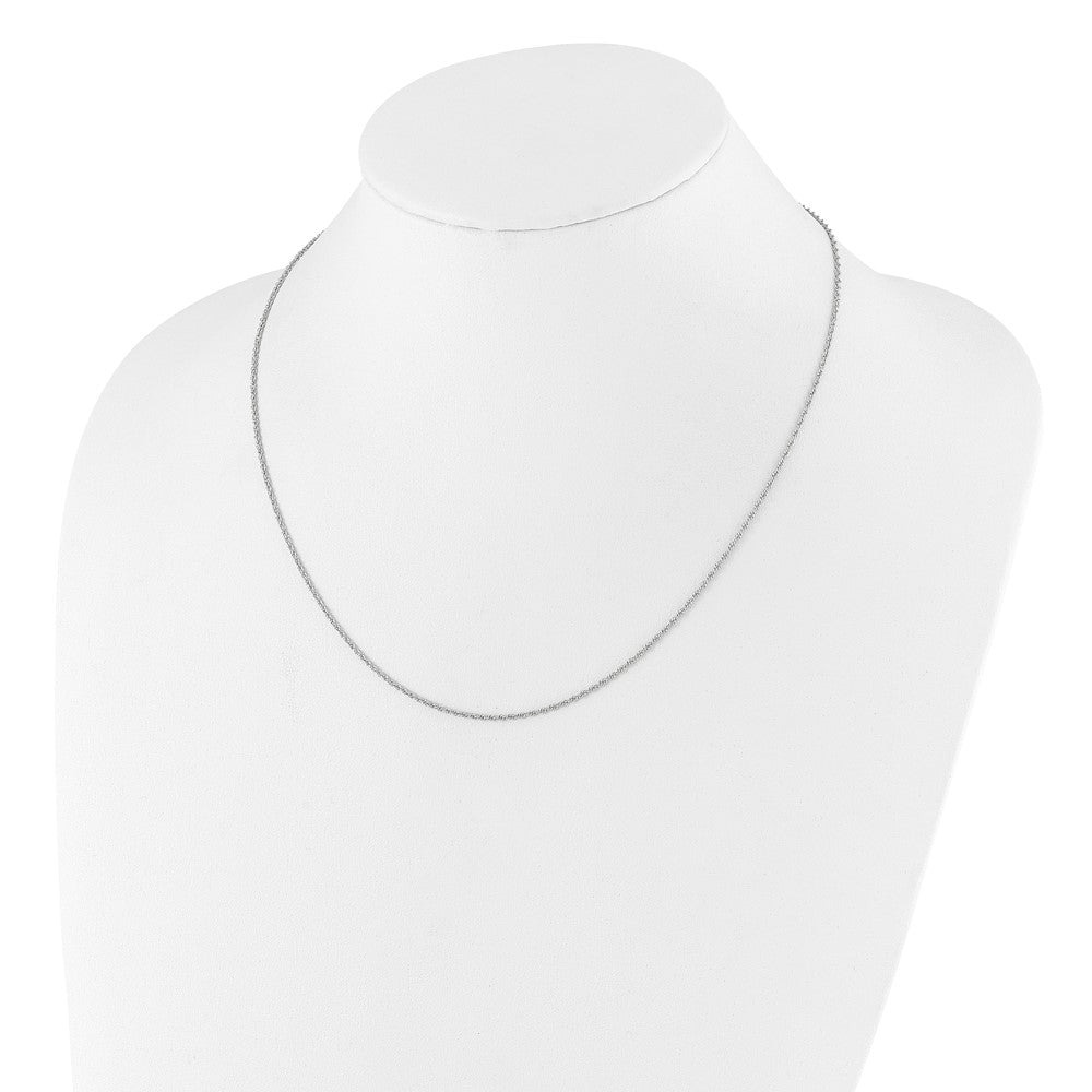 22 Inch Sterling Silver Adjustable 1.35mm Loose Rope Chain Necklace