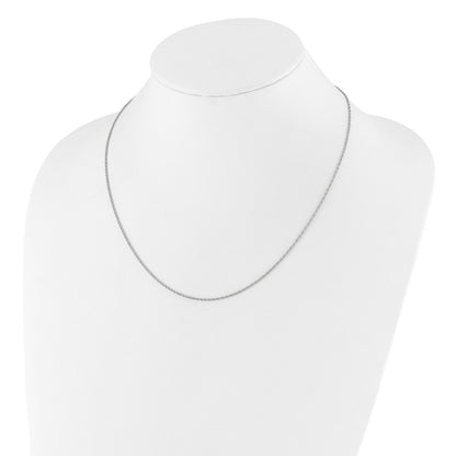 22 Inch Sterling Silver Adjustable 1.35mm Loose Rope Chain Necklace