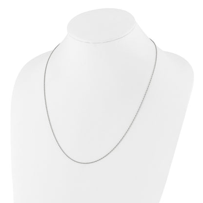 22 Inch Sterling Silver Adjustable 1.35mm Loose Rope Chain Necklace