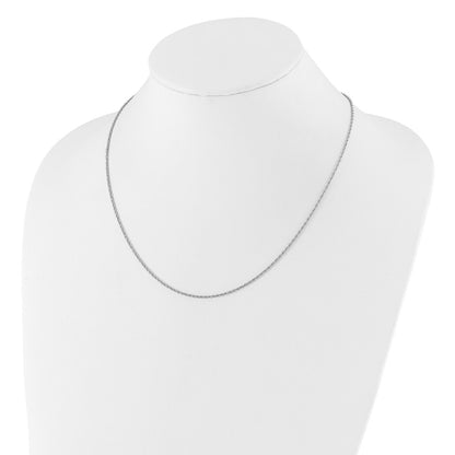 22 Inch Sterling Silver Adjustable 1.55mm Loose Rope Chain Necklace