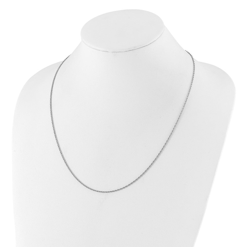 22 Inch Sterling Silver Adjustable 1.55mm Loose Rope Chain Necklace