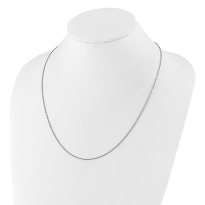 22 Inch Sterling Silver Adjustable 1.55mm Loose Rope Chain Necklace