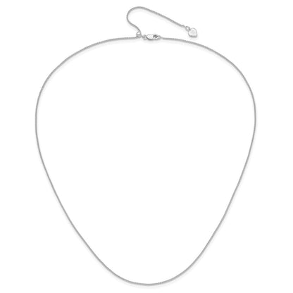 Sterling Silver Adjustable 1mm Spiga Chain Necklace