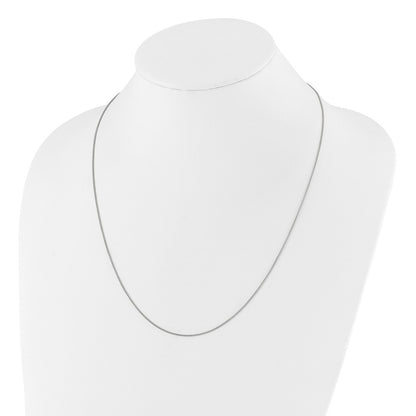 Sterling Silver Adjustable 1mm Spiga Chain Necklace