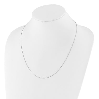 Sterling Silver Adjustable .95mm Singapore Chain Necklace