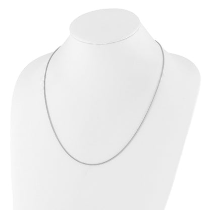 Sterling Silver Adjustable 1.5mm Spiga Chain Necklace