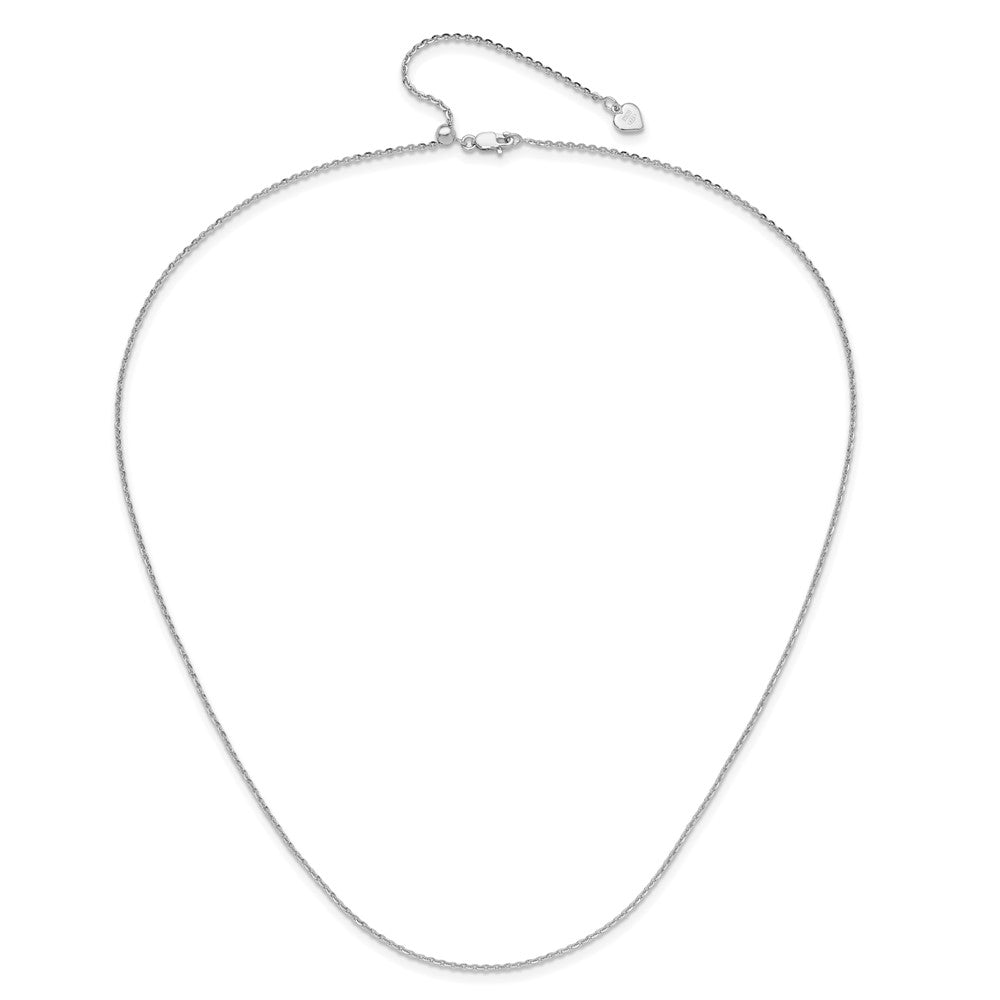 Sterling Silver Adjustable 1.75mm Cable Chain Necklace