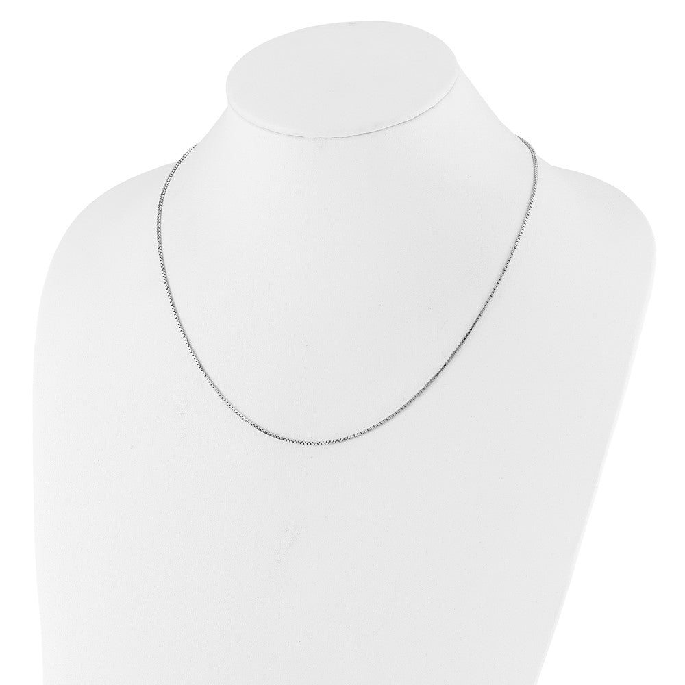 Sterling Silver Adjustable 1.15mm Box Chain Necklace