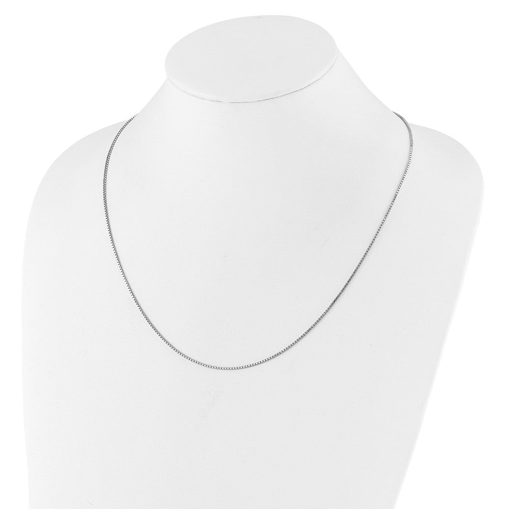 Sterling Silver Adjustable 1.15mm Box Chain Necklace