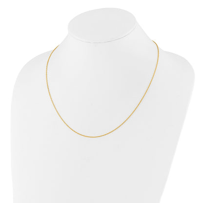 30 Inch Sterling Silver Gold-Plated Adjustable 1.4mm Cable Chain Necklace