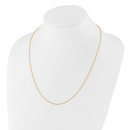 30 Inch Sterling Silver Gold-Plated Adjustable 1.4mm Cable Chain Necklace