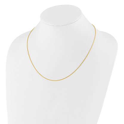 Sterling Silver Gold-Plated Adjustable .95mm Snake Chain Necklace