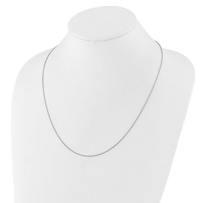 22 Inch Sterling Silver Rh Plated Adjustable 1.3mm Rolo Chain Necklace