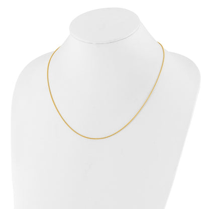 30 Inch Sterling Silver Adjustable Gold-Plated 1.3mm Spiga Chain Necklace