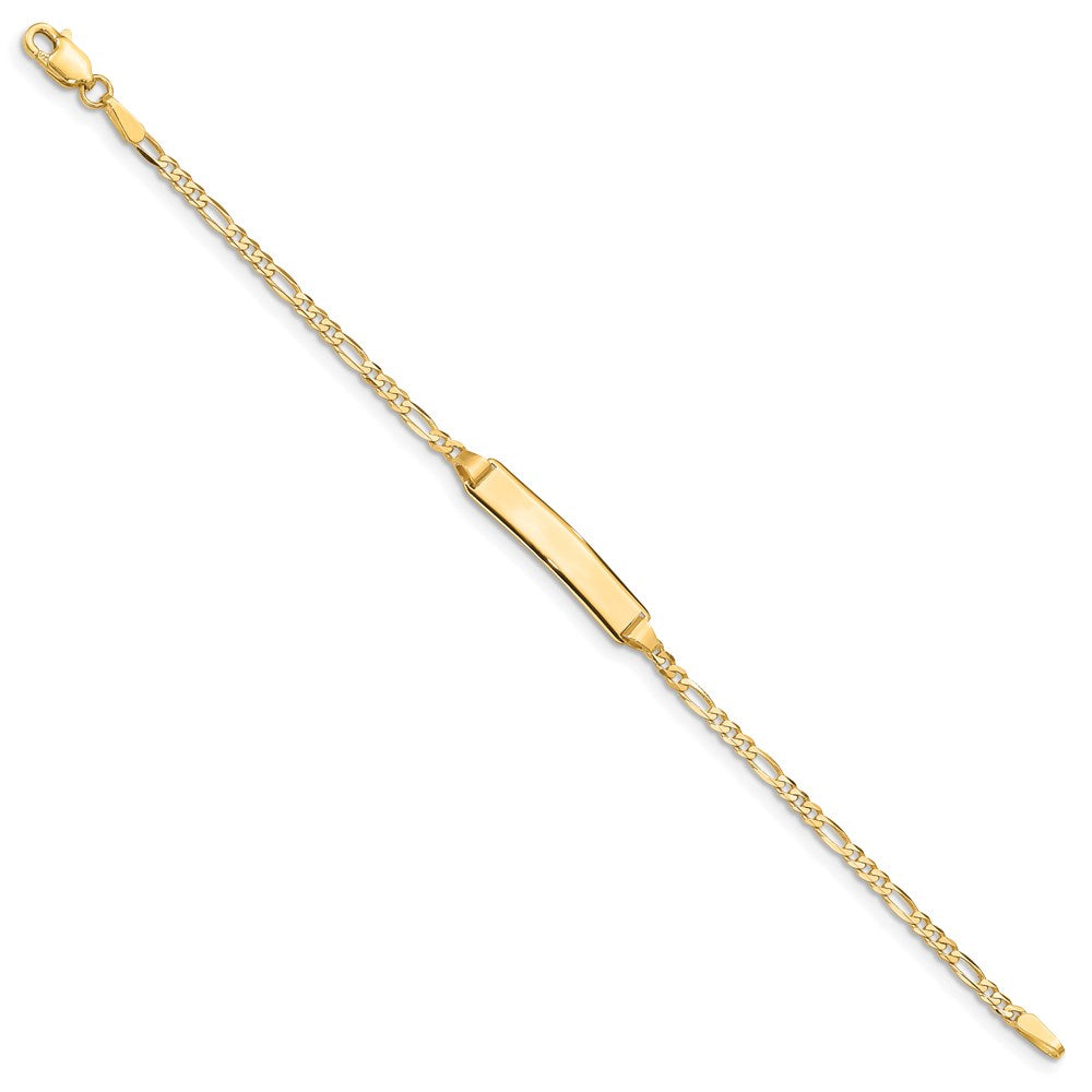 5.5 Inch 14K Baby Figaro Id Bracelet