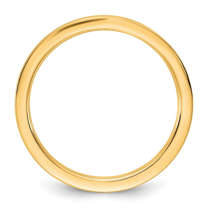 10K Yellow Gold 10Ky 1.5mm Standard Flat Comfort Fit Band Size 4